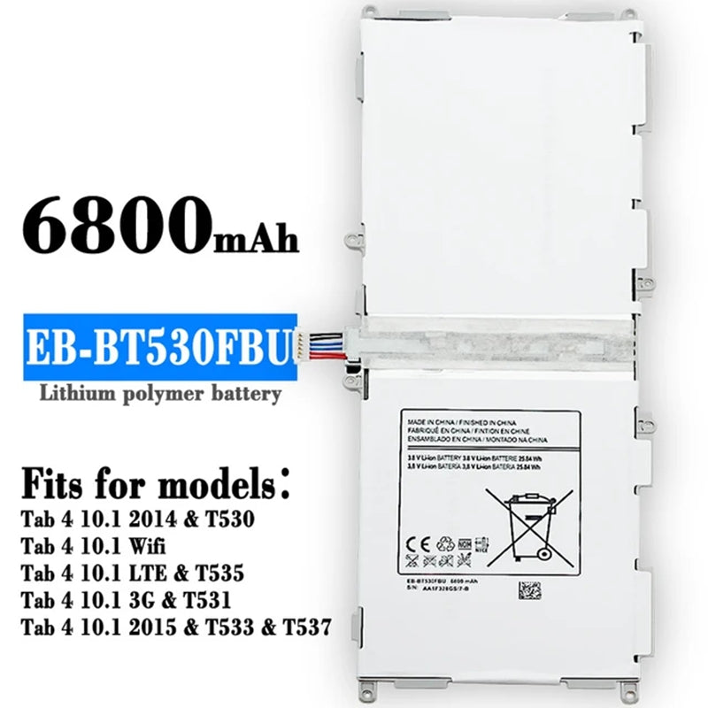 Batterie de remplacement pour tablette Samsung Tab 4 10,1 Batterie de remplacement pour tablette Samsung Tab 4 10,1